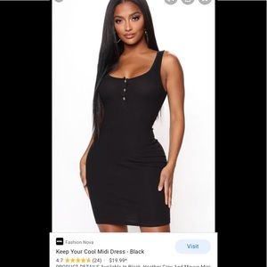 Keep Your Cool Midi Dress Fashion Nova